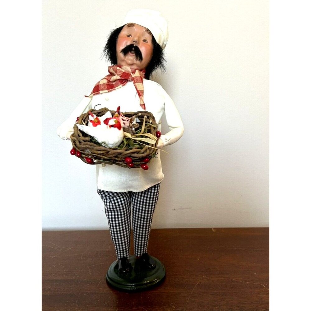 Byers Choice Caroler Three 3 French Hens 12 Days Of Christmas 13” Signed w/Box